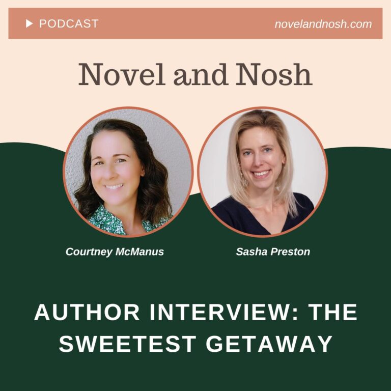 picture of the author sasha preston and podcast host courtney