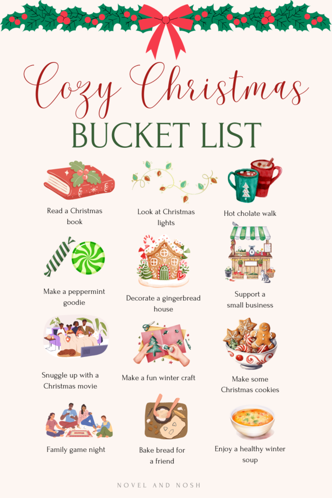 a list of 12 things to do for christmas