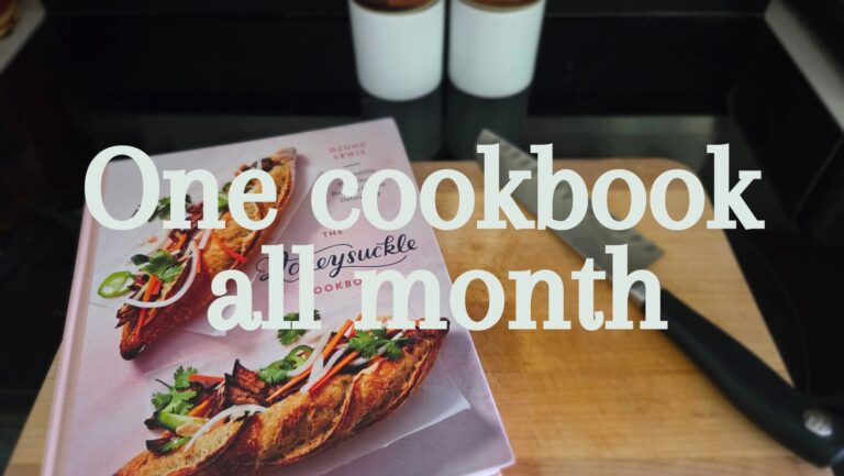 the Honeysuckle cookbook with title one cookbook all month
